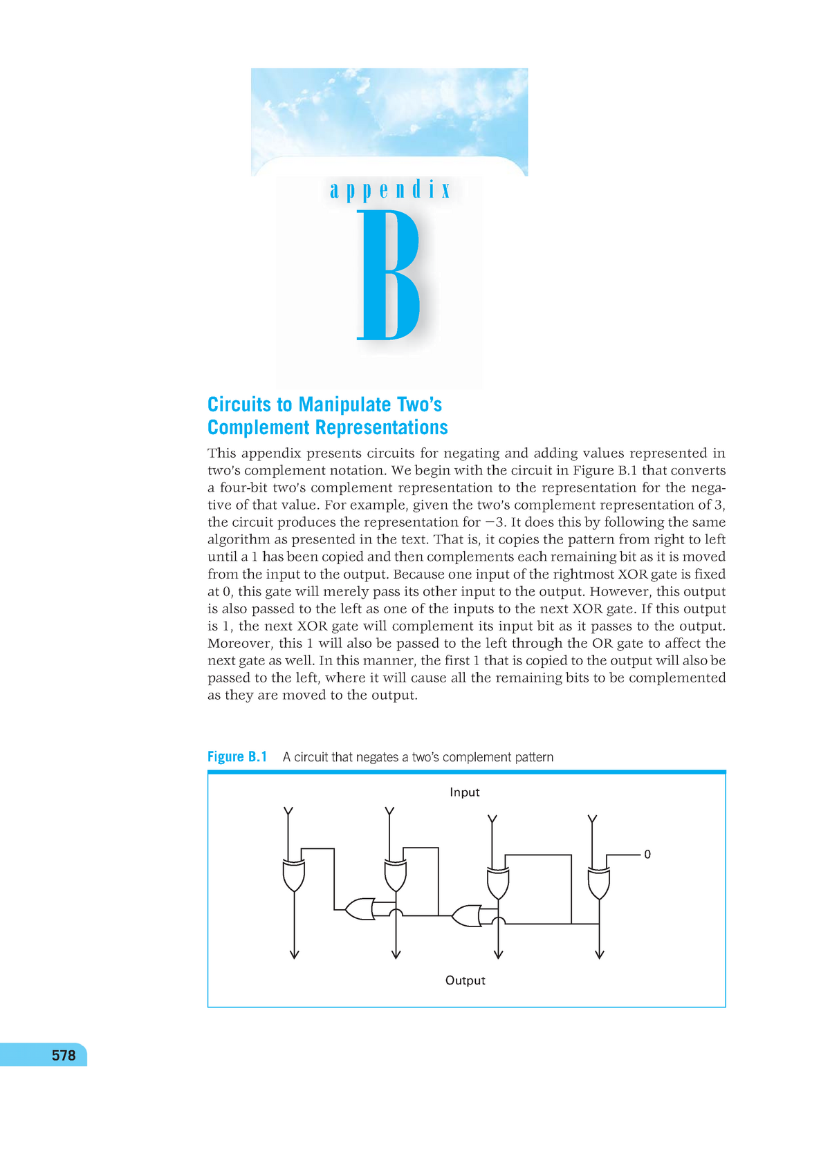 Appendix B - Circuits To Manipulate Two’s Complement Representations ...