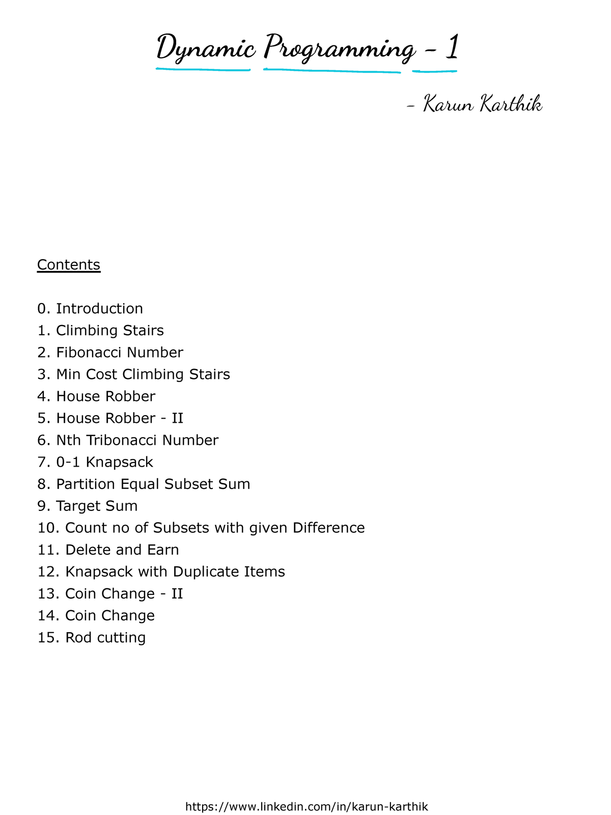 Dynamic Programming Notes Part 1 Aninated - Dynamic Programming - 1 ...