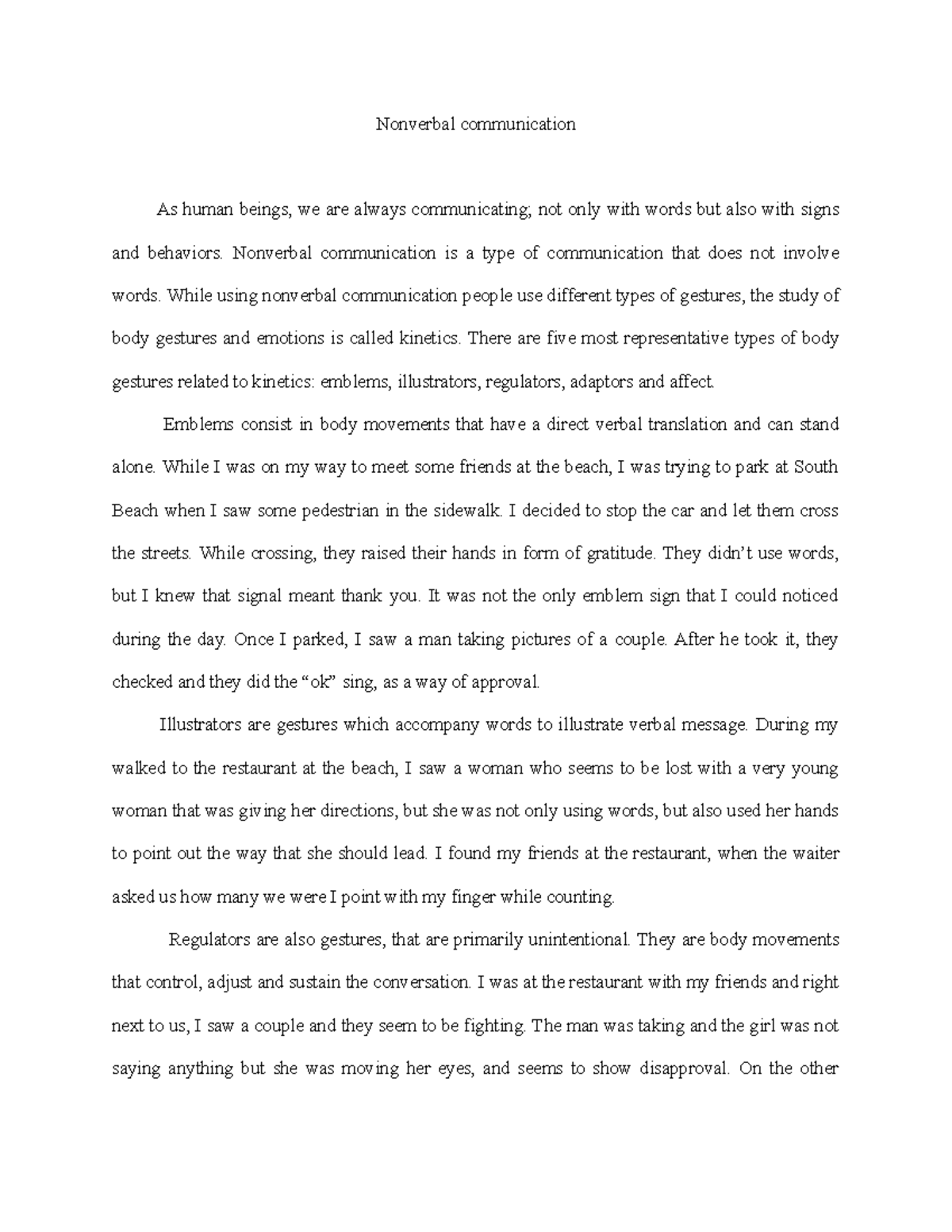 write essay about effective communication