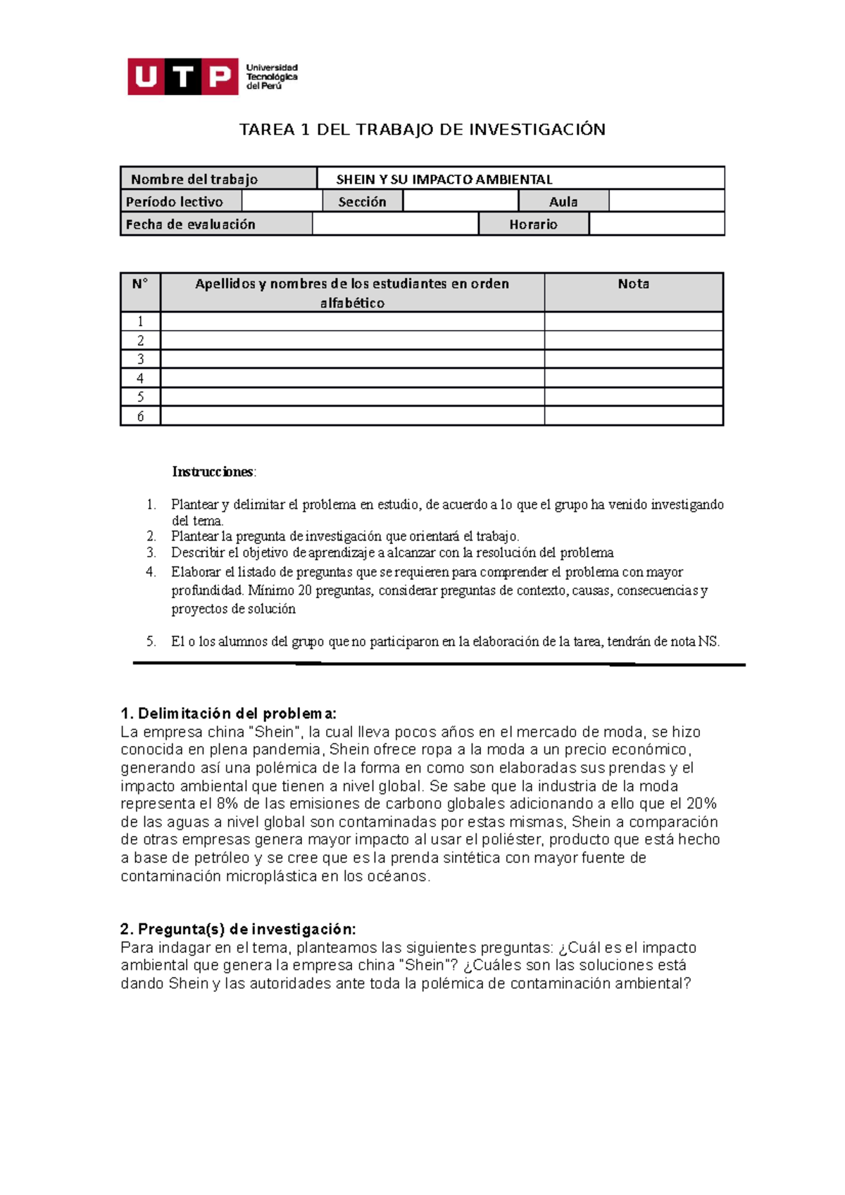 Semana 5 - Tarea 1 - Plantilla - Delimitación del tema de investigación ...