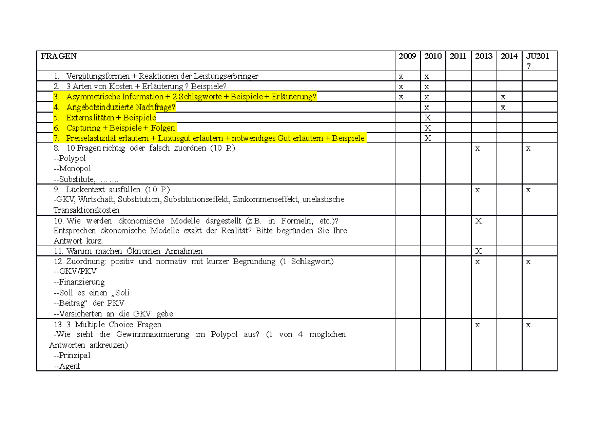 Klausur Wintersemester 2015/2016, Fragen - FRAGEN 1. Vergütungsformen ...