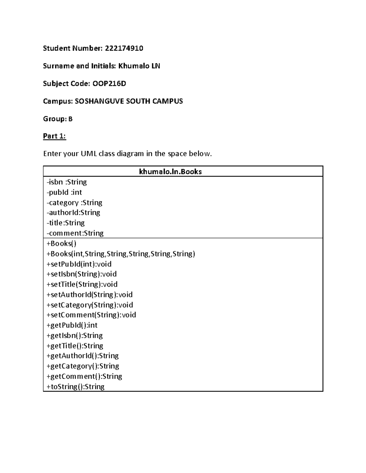 222174910 - i need to practictice more as i can - Student Number ...