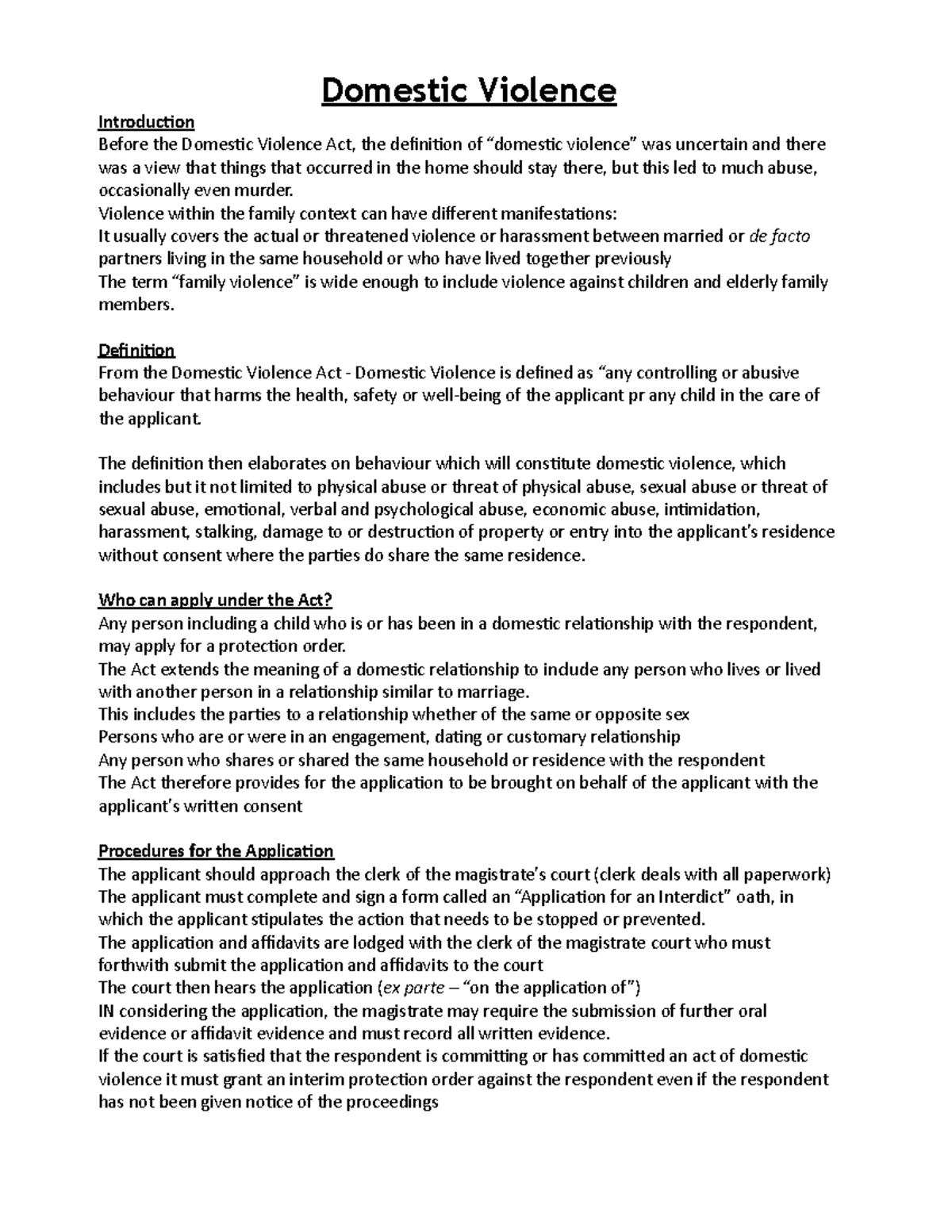 05 - Domestic Violence - xyz mnjk - Domestic Violence Introduction ...