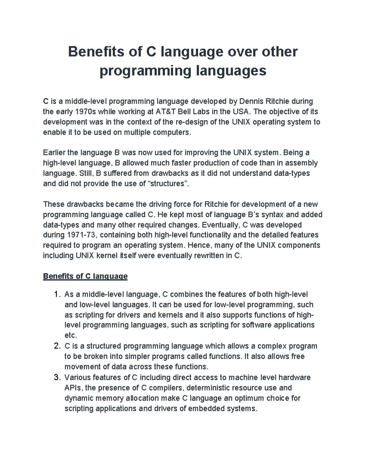 benefits-of-c-language-over-other-programming-languages-the-objective