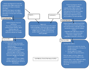 Care plans & Concept Map Vsim O.J, B.P - Decreased sensation t Priority ...