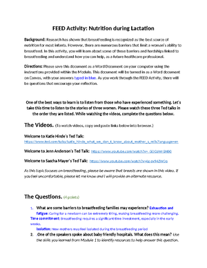 Food Insecurity FEED Activity - FEED Activity: Food Insecurity ...