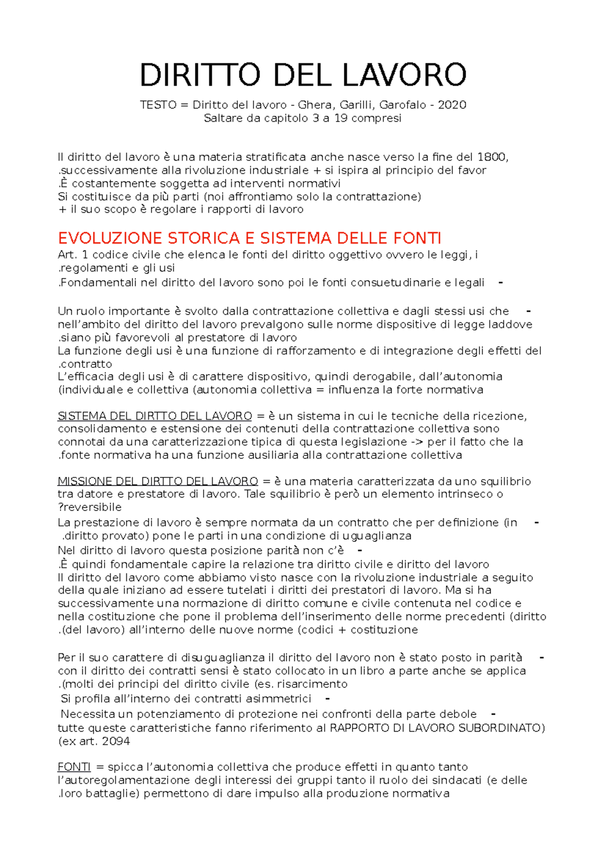 Diritto DEL Lavoro - DIRITTO DEL LAVORO TESTO = Diritto Del Lavoro ...