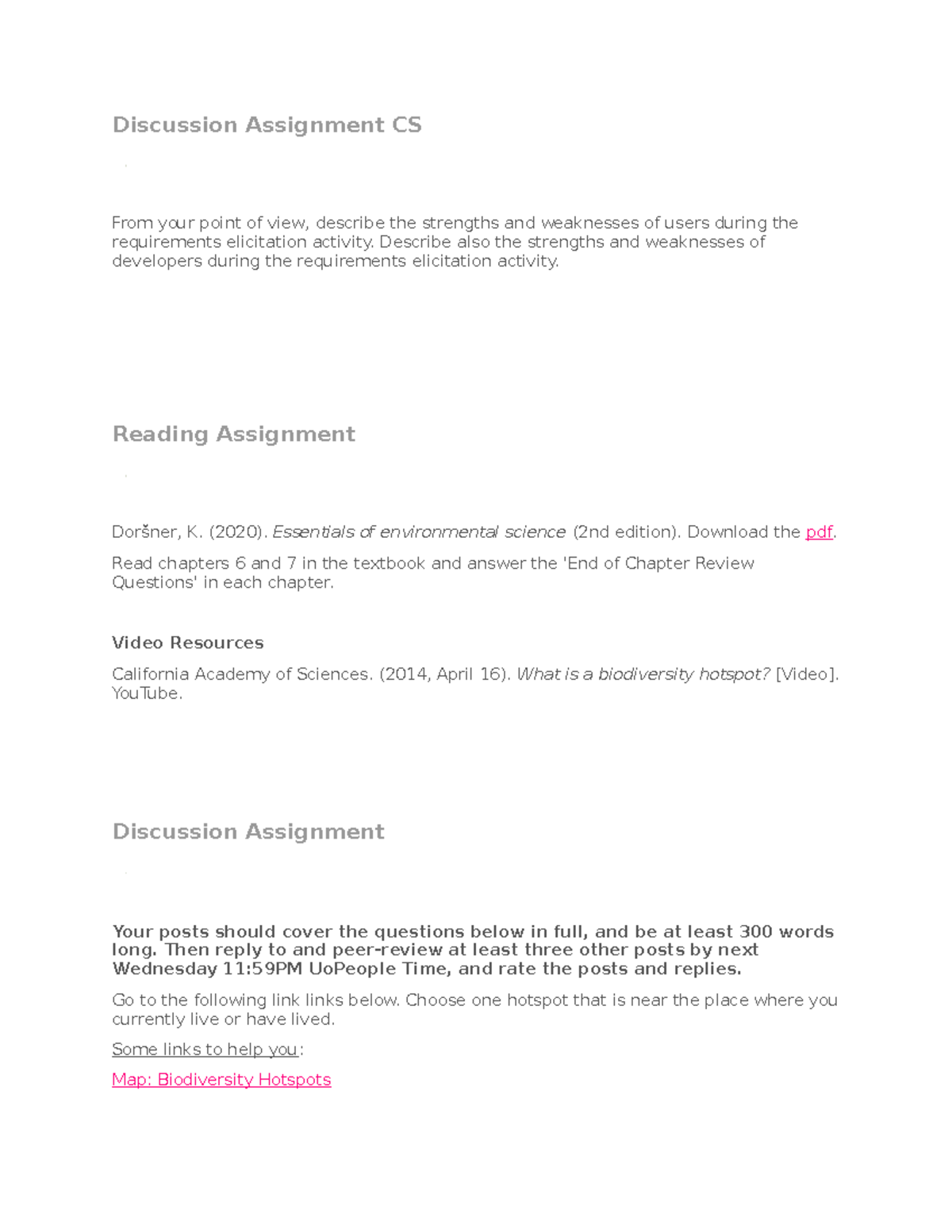 Guide week 2 - Lecture notes 2 - Discussion Assignment CS From your ...