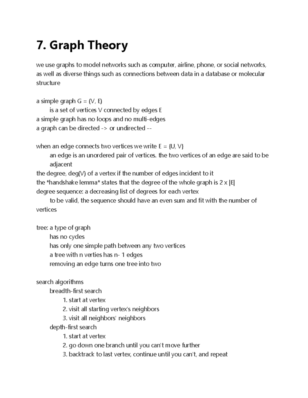 7. Graph Theory - Professor Lucia Nunez - 7. Graph Theory we use graphs ...