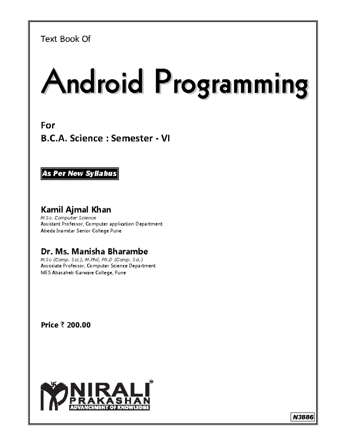 N3886-Android-Programming-BCA-Science-Sem-6 - Text Book Of ...