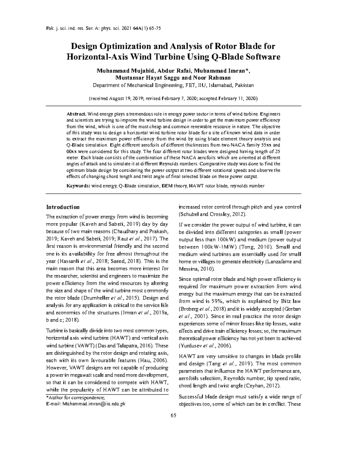 Design Optimization and Analysis of Rotor Blade for - Introduction The ...