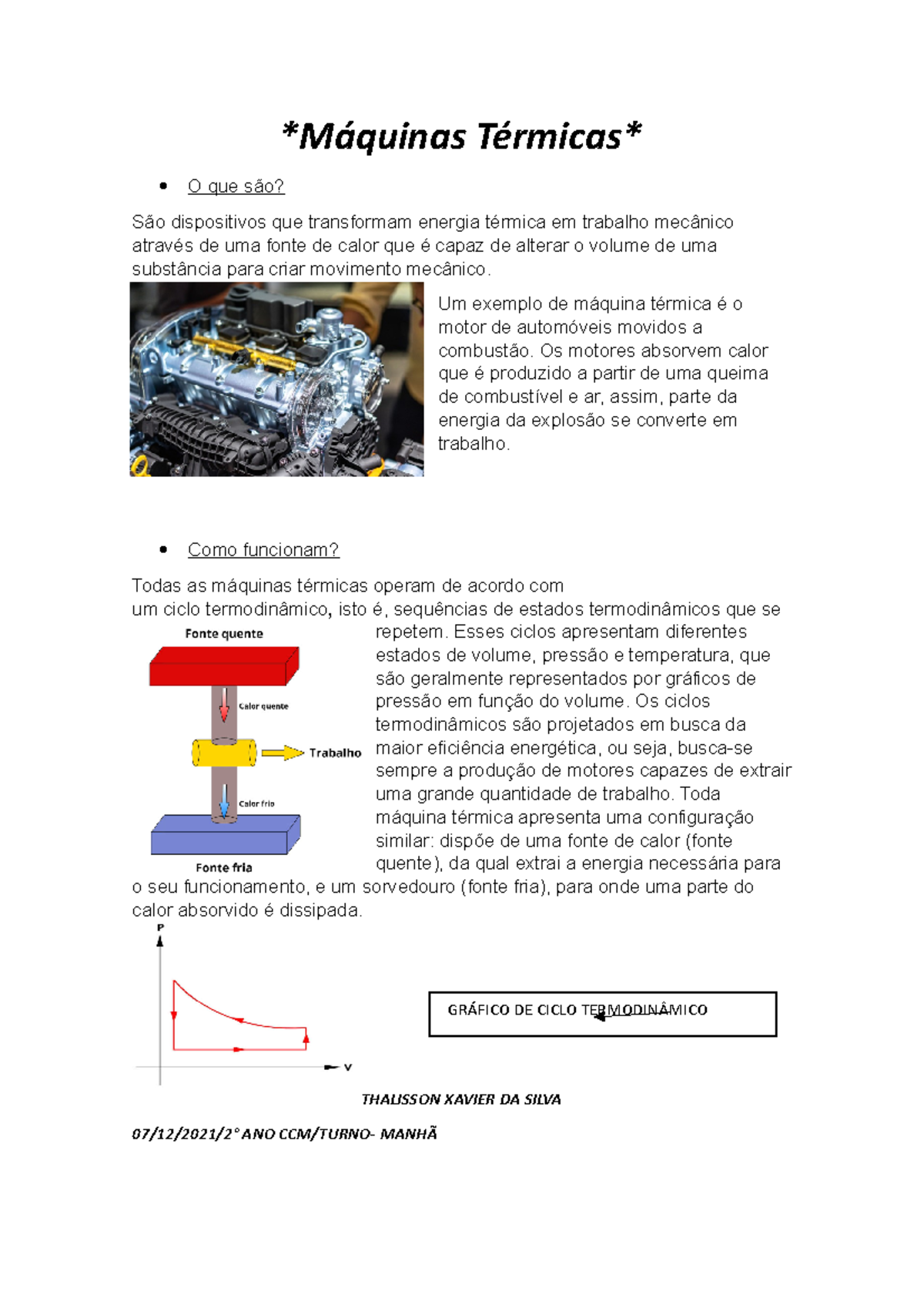 Máquinas Térmicas - Atividade De Universidadeatividade De ...