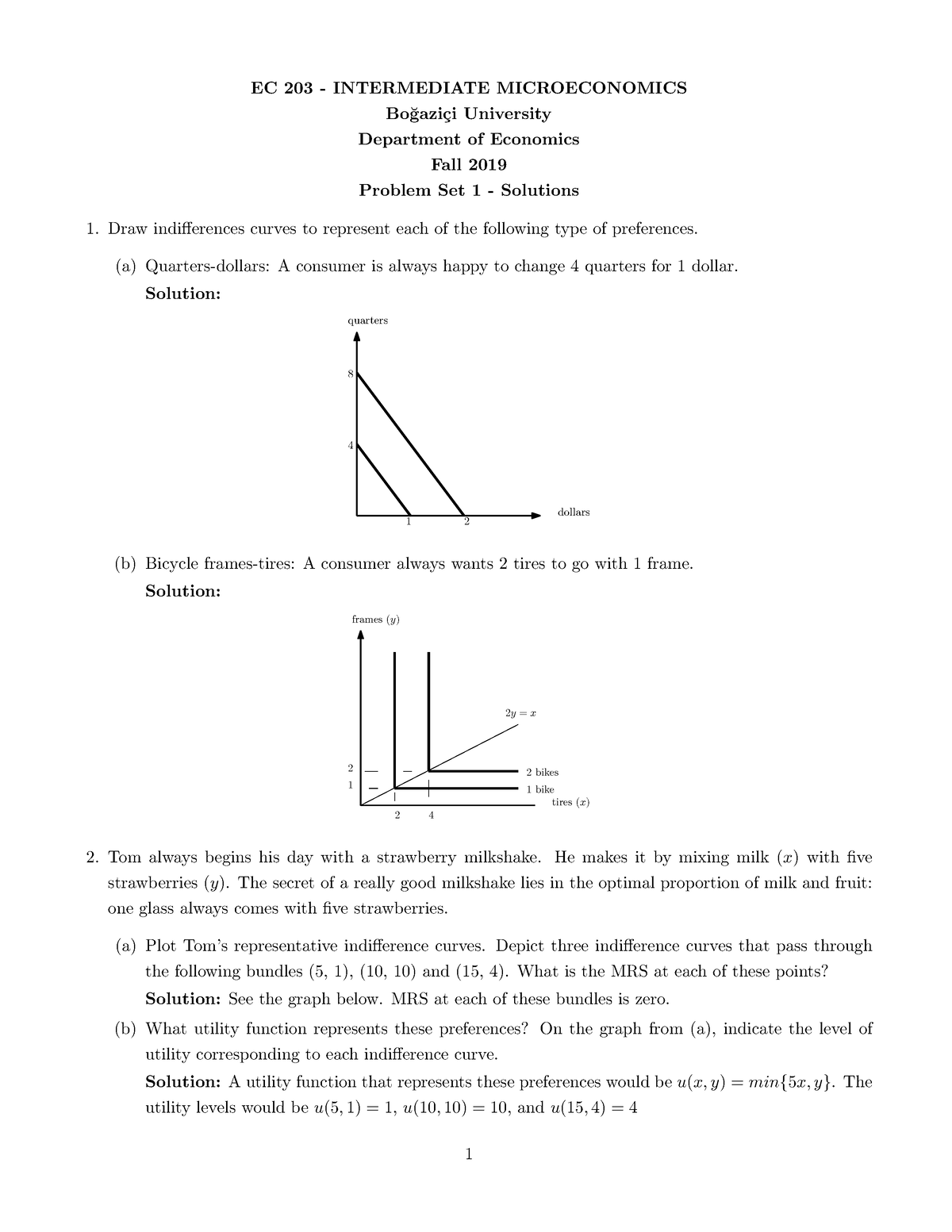 EC203 - Problem Set 1 - Solutions Boğaziçi - EC 203 - INTERMEDIATE ...