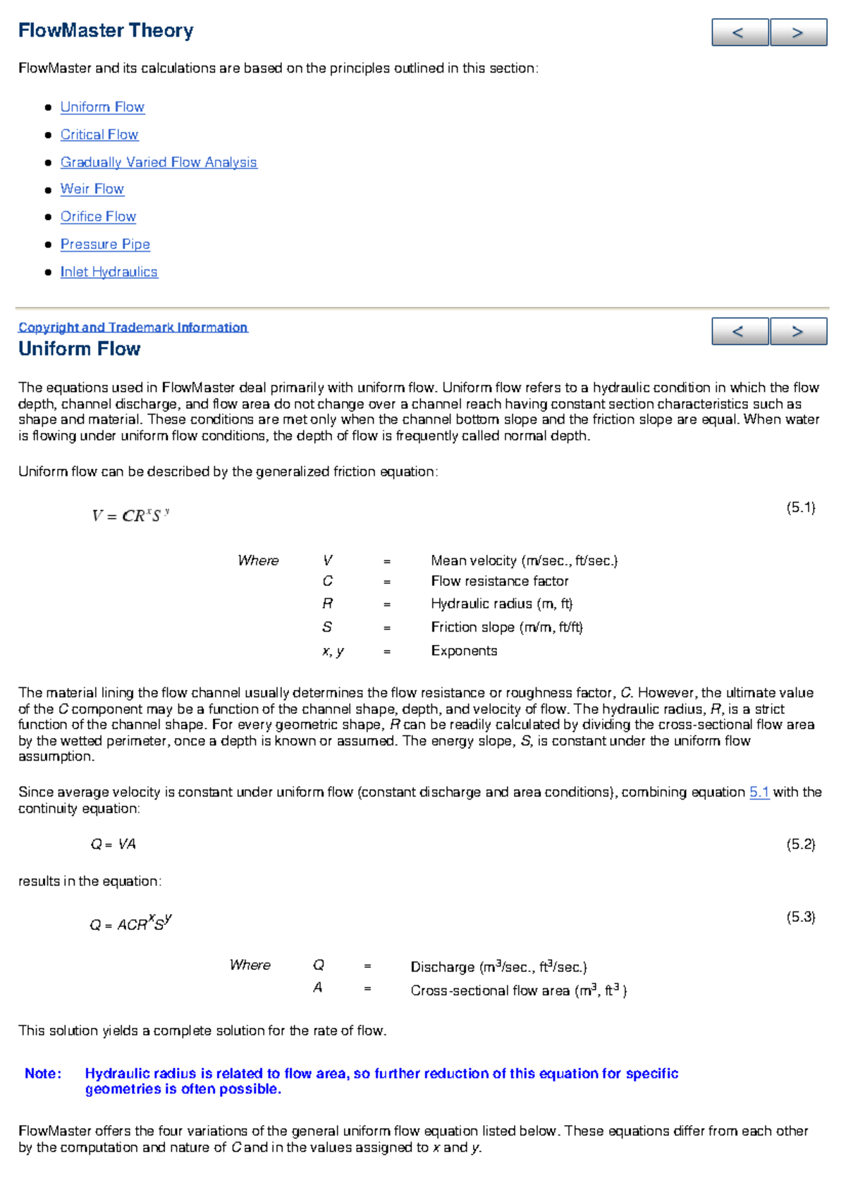 Flow Master 05 Theory - FlowMaster Theory FlowMaster and its ...