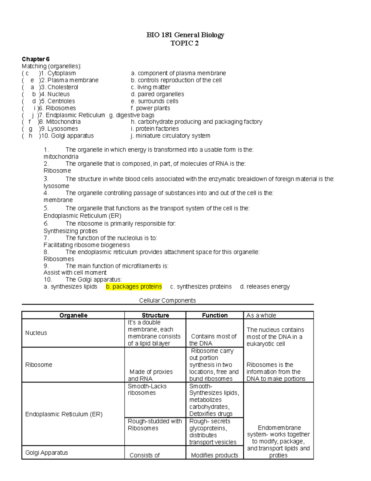 mastering biology chapter 6 homework