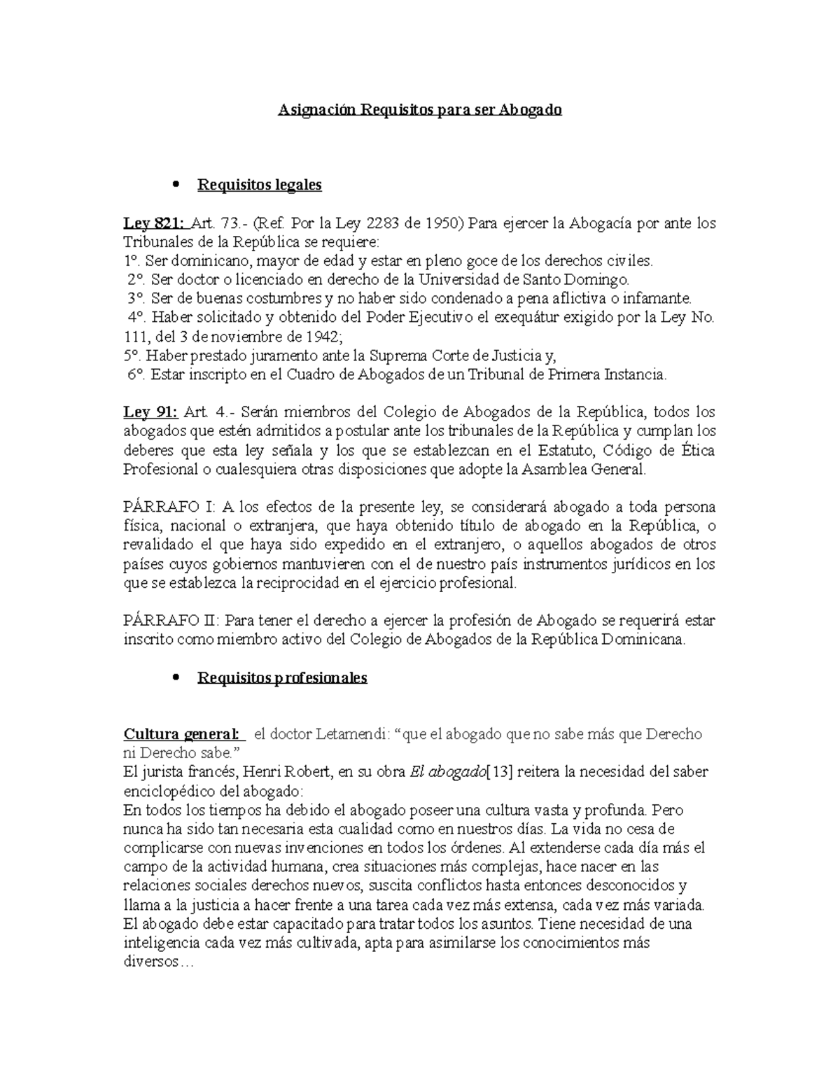 Asignación Requisitos Para Ser Abogado Asignación Requisitos Para Ser Abogado Requisitos 6243