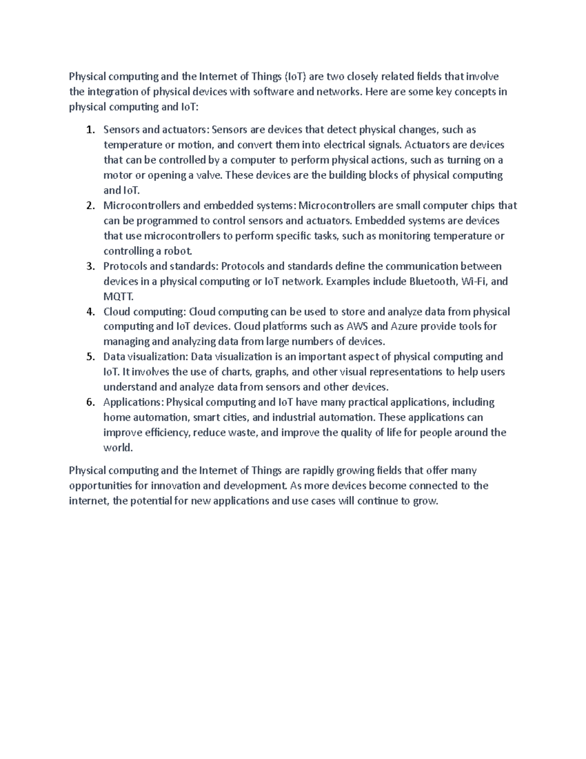 71 - physical computing and the internet of things - Physical computing ...
