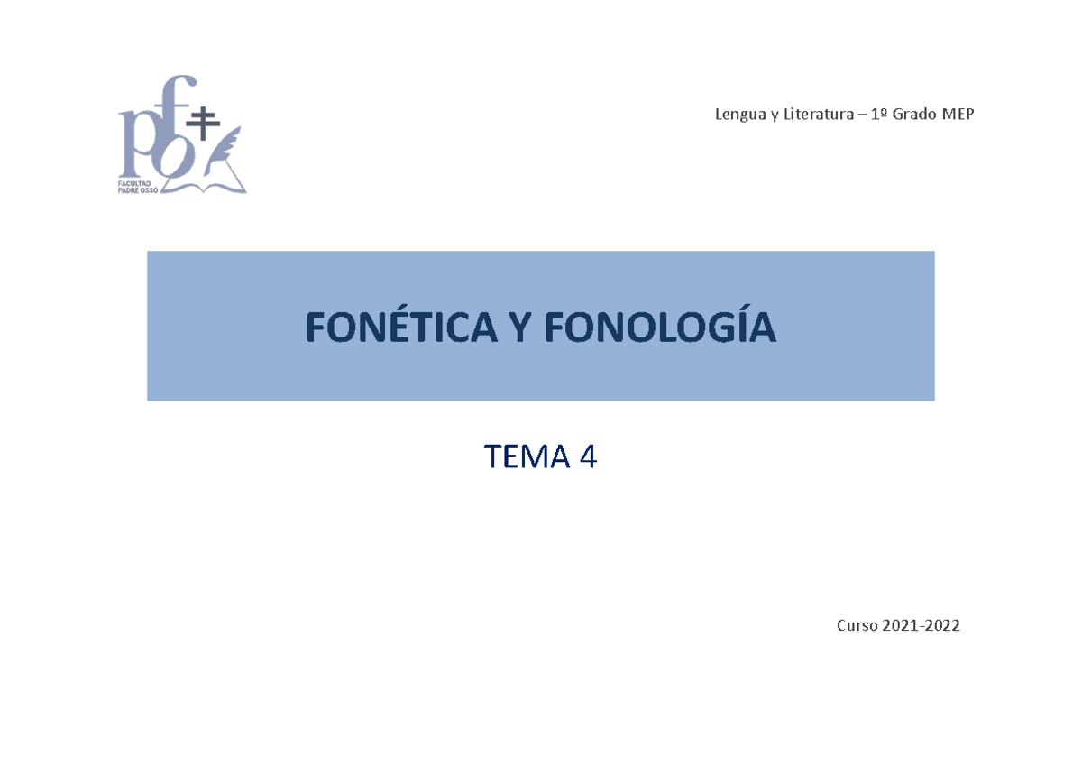 Tema4 Parte 1 Apuntes Lengua FonÉtica Y FonologÍa Tema 4 Curso 2021 Lengua Y Literatura 8147