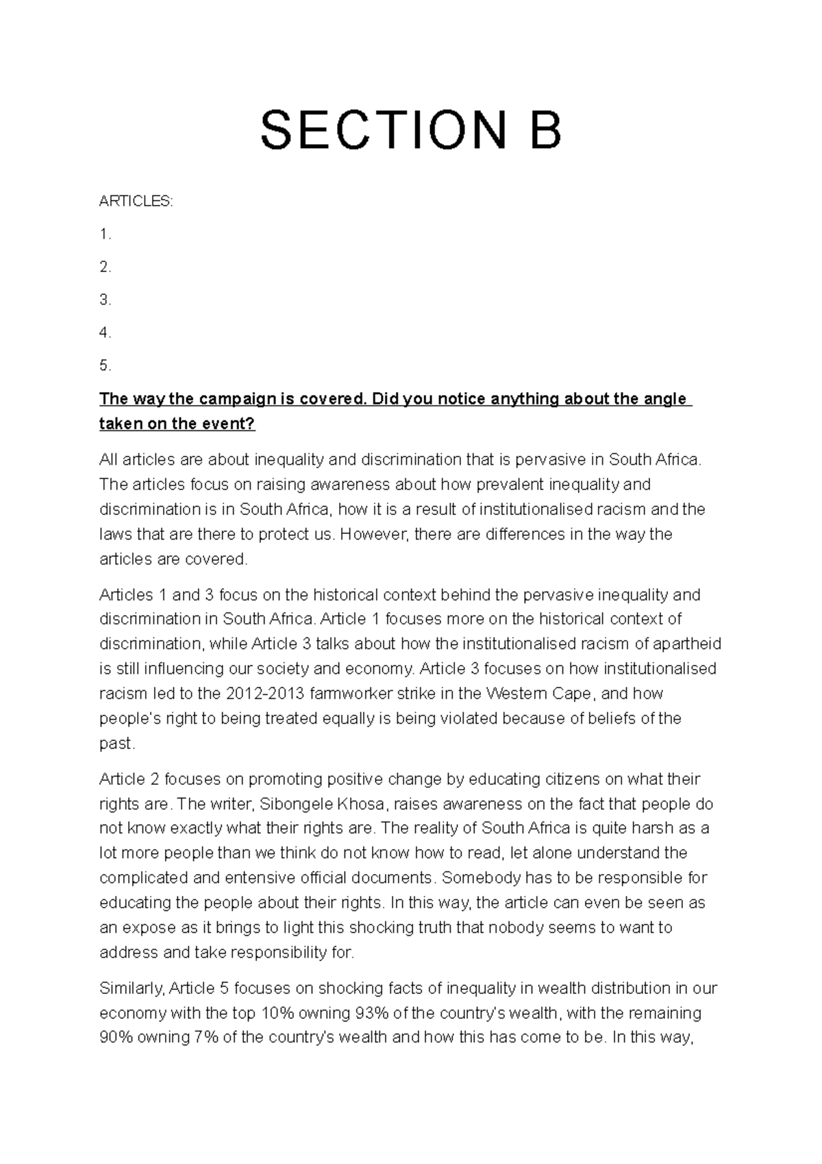 Section B - really informative.It will help you alot when it comes to ...