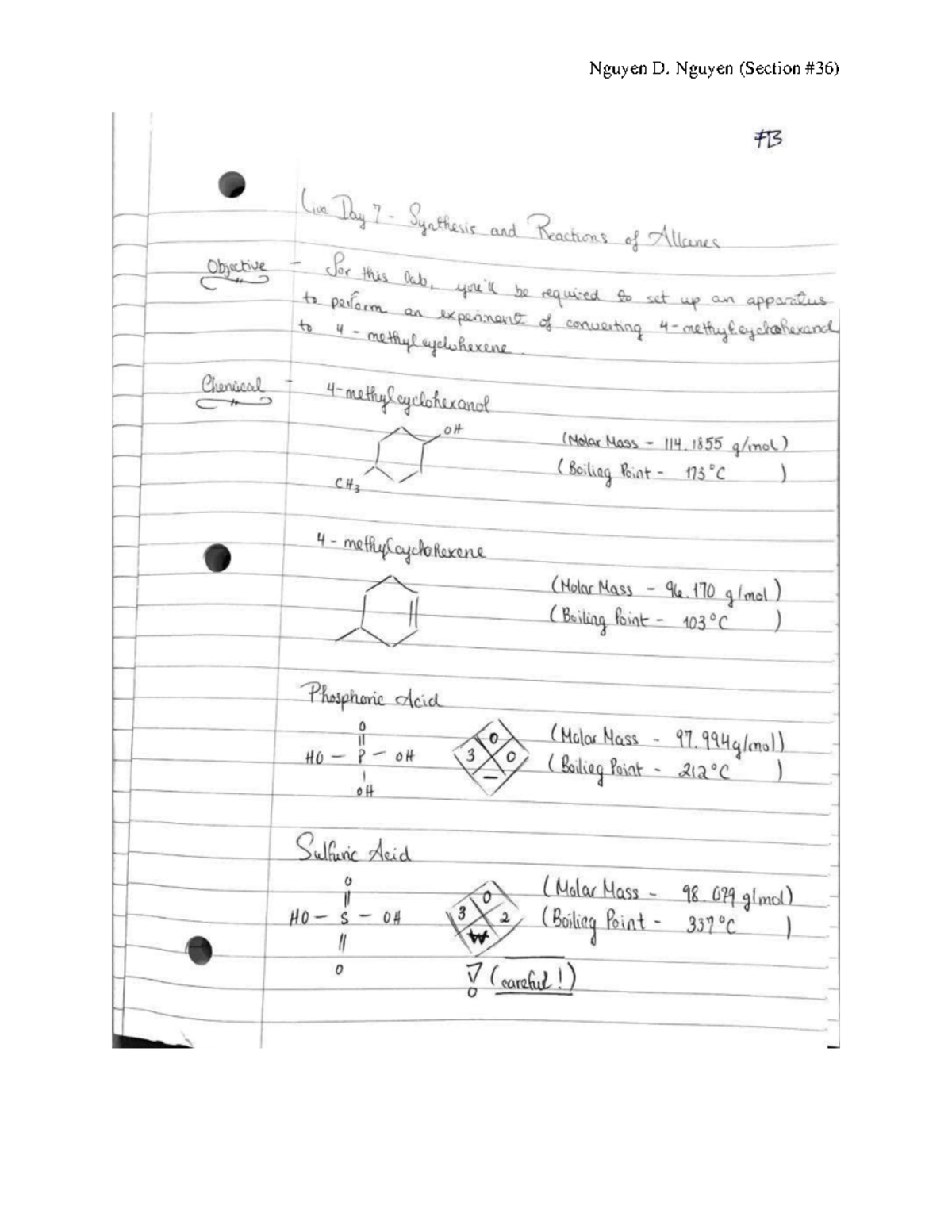 Lab Report 7A - Synthesis of Alkenes - Introduction A way to synthesize ...