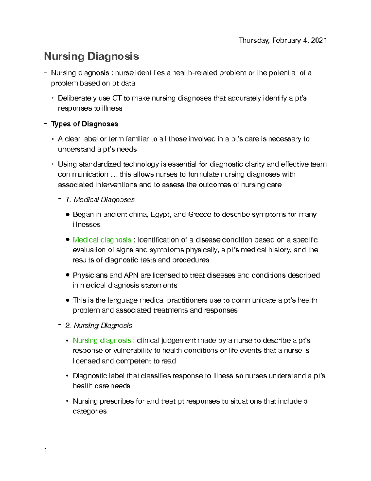 CH. 17 Nursing Diagnisis - Nursing Diagnosis - Nursing Diagnosis ...