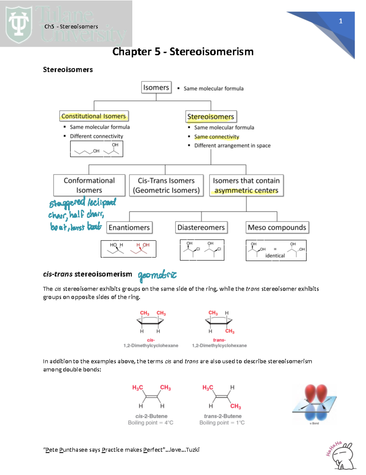 Ch5- Stereoisomers - Pete Punthasee - Ch5 - Stereoisomers Chapter 5 ...