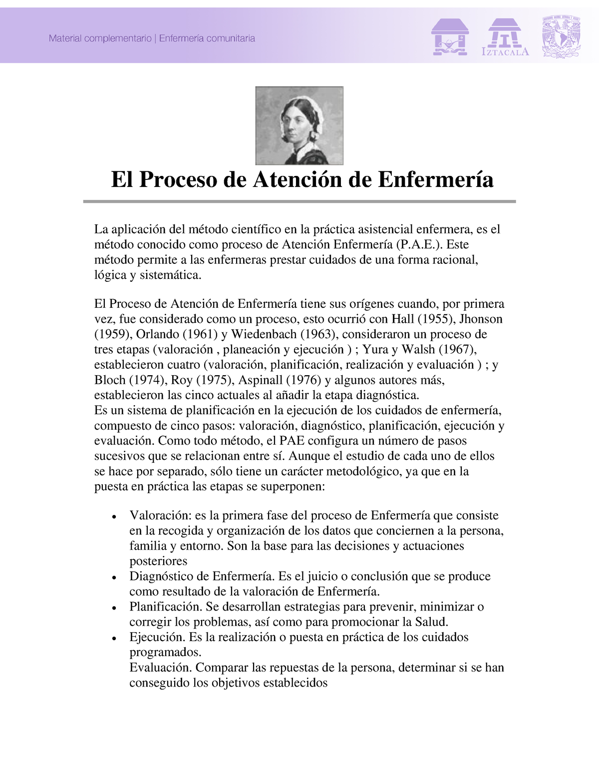 Proceso De Atencion De Enfermeria 2 - El Proceso De Atención De ...