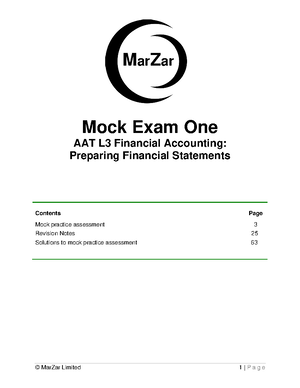 Acorn Q2022 AAT L3 Tax Processes For Businesses Mock Exam One - Mock ...