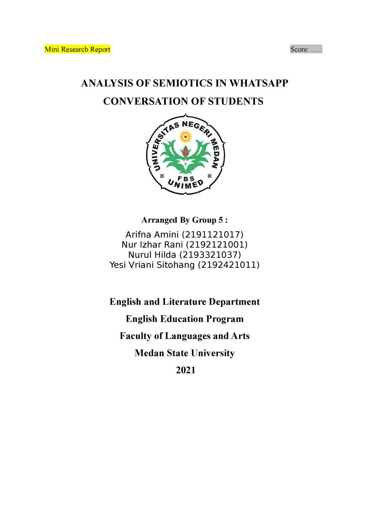 International Journal of English and Literature - semiotics in the whatsapp  conversations of undergraduate students of obafemi awolowo university, ile  ife, osun state, nigeria