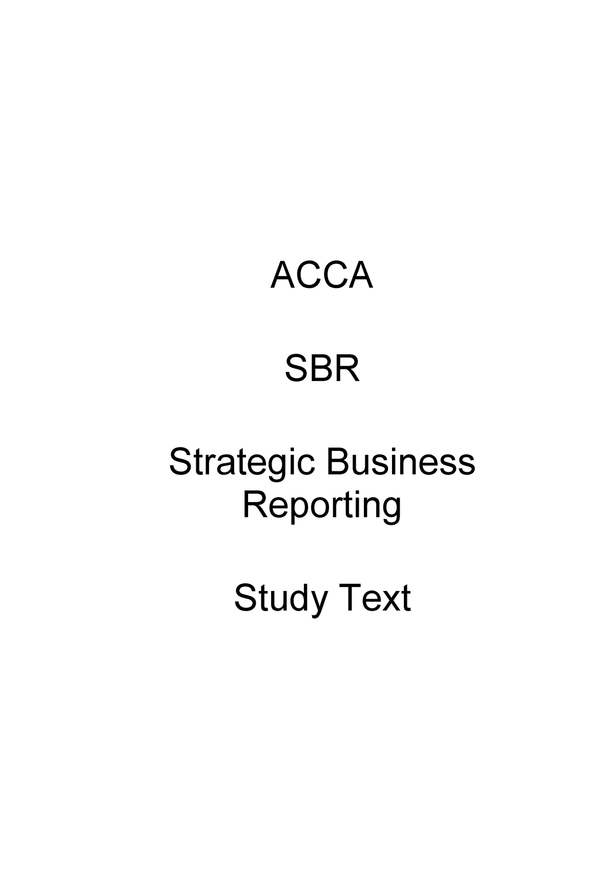 Look Inside Study Text Acca Strategic Business Reporting - ACCA SBR ...