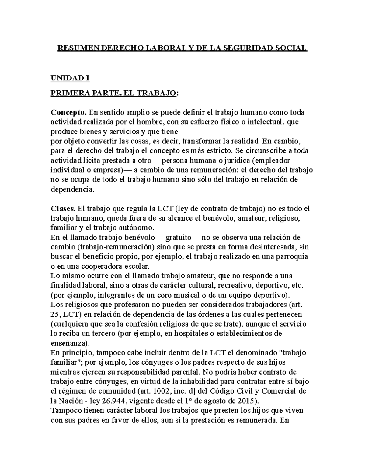 Resumen Derecho Laboral Y DE LA Seguridad Social - RESUMEN DERECHO ...