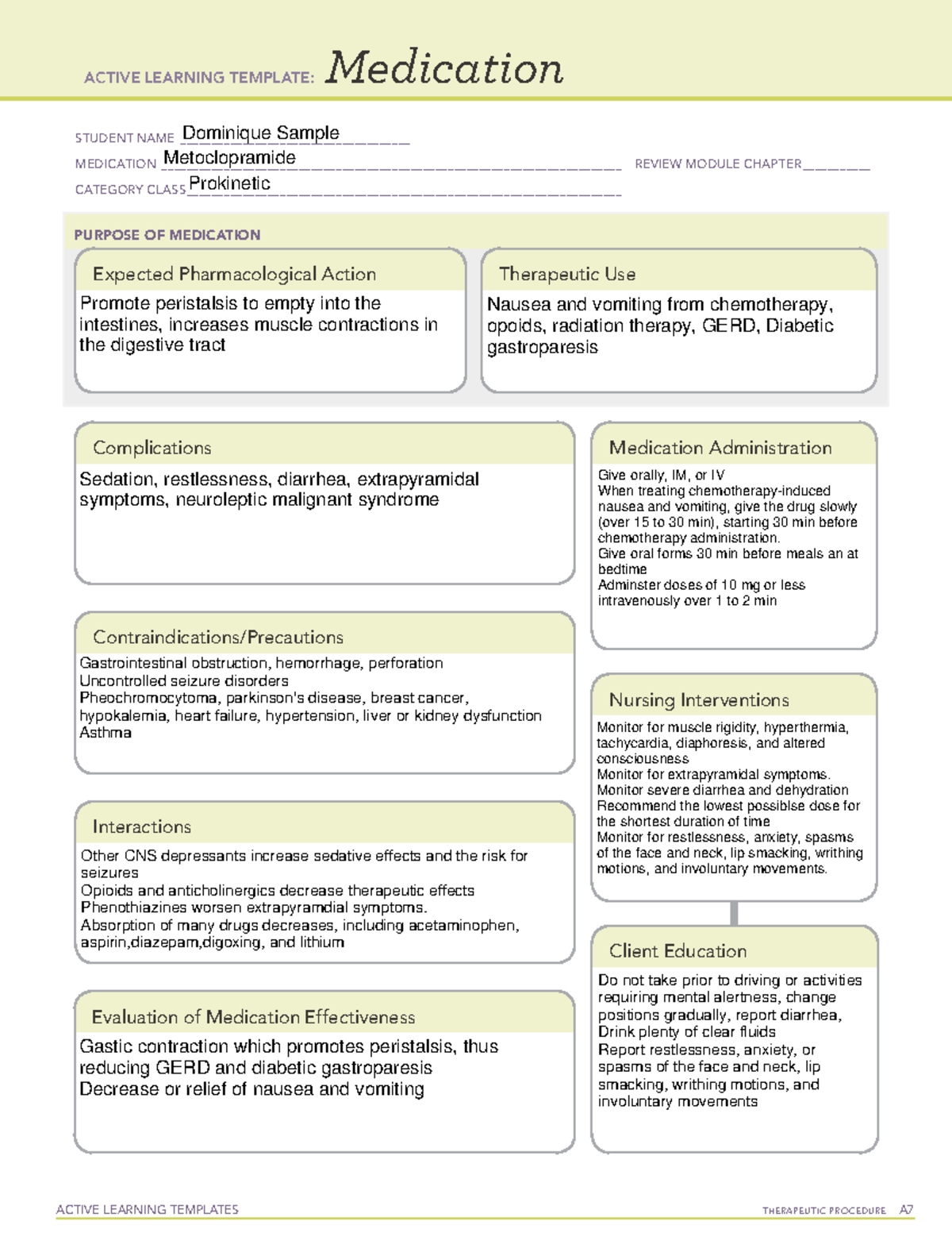 metoclopramide-active-learning-template-active-learning-templates-therapeutic-procedure-a