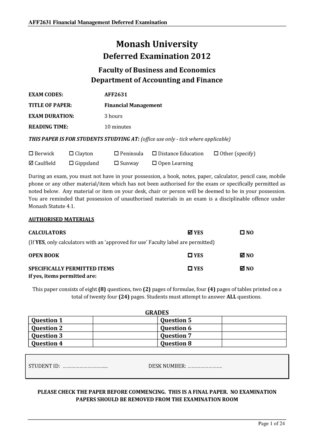 sample-practice-exam-10-october-2015-questions-monash-university