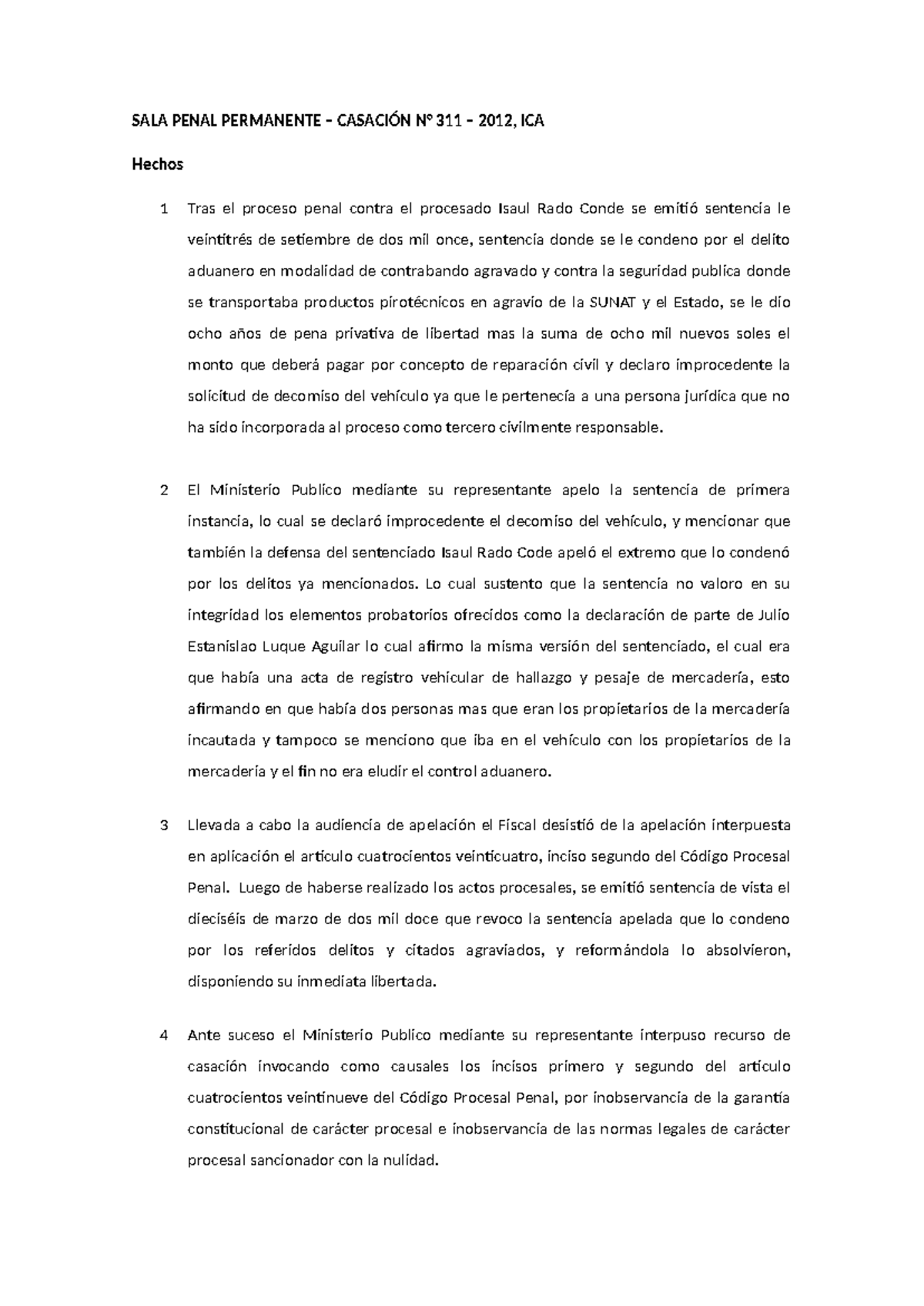 SALA Penal Permanente - Indices Fundamentales - SALA PENAL PERMANENTE ...