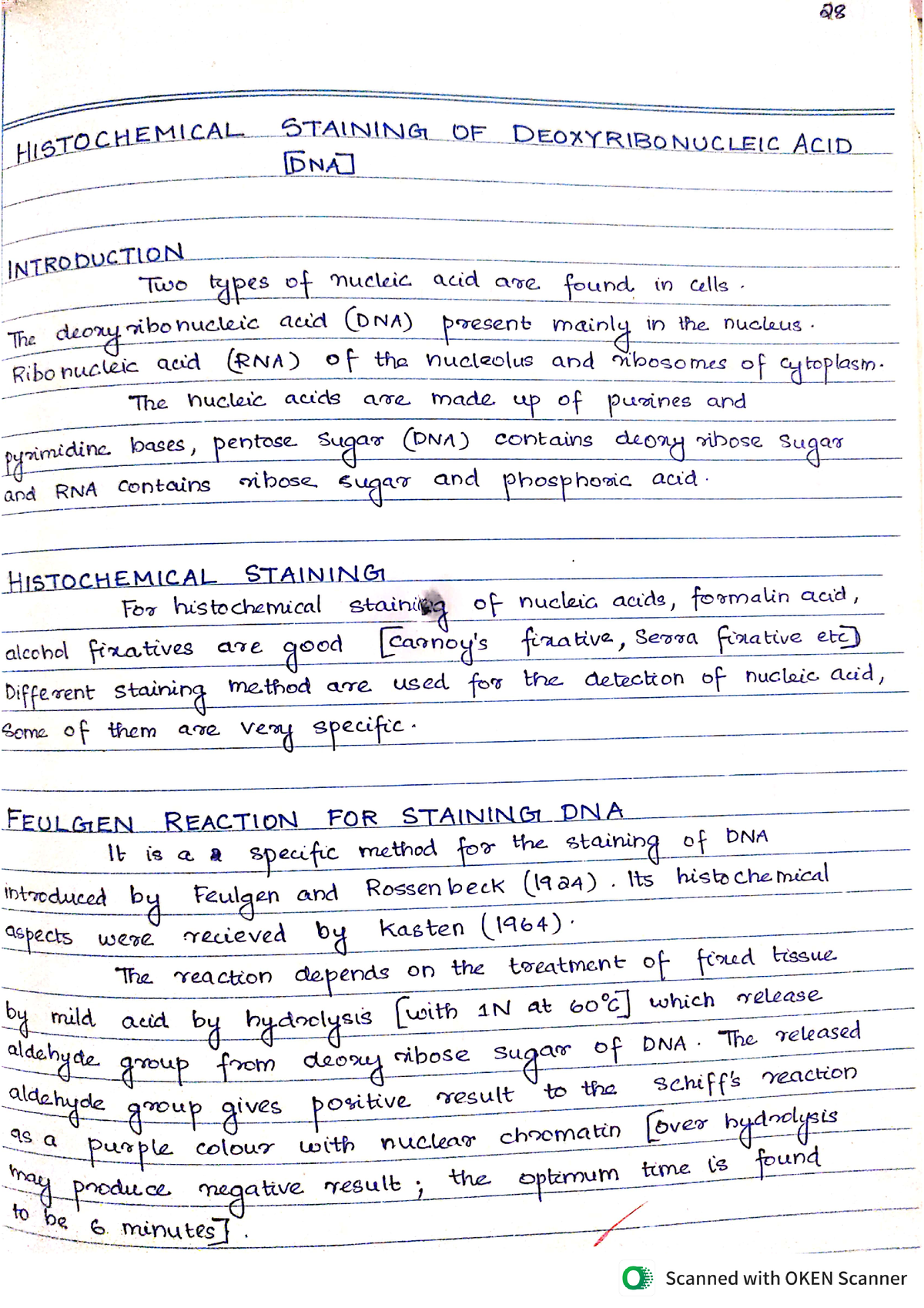 Histochemical staining - Zoology - Studocu