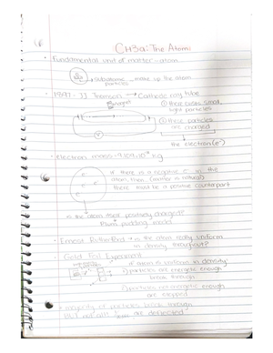 Ch6 Chem 110 Notes - Chemistry 110 - Studocu