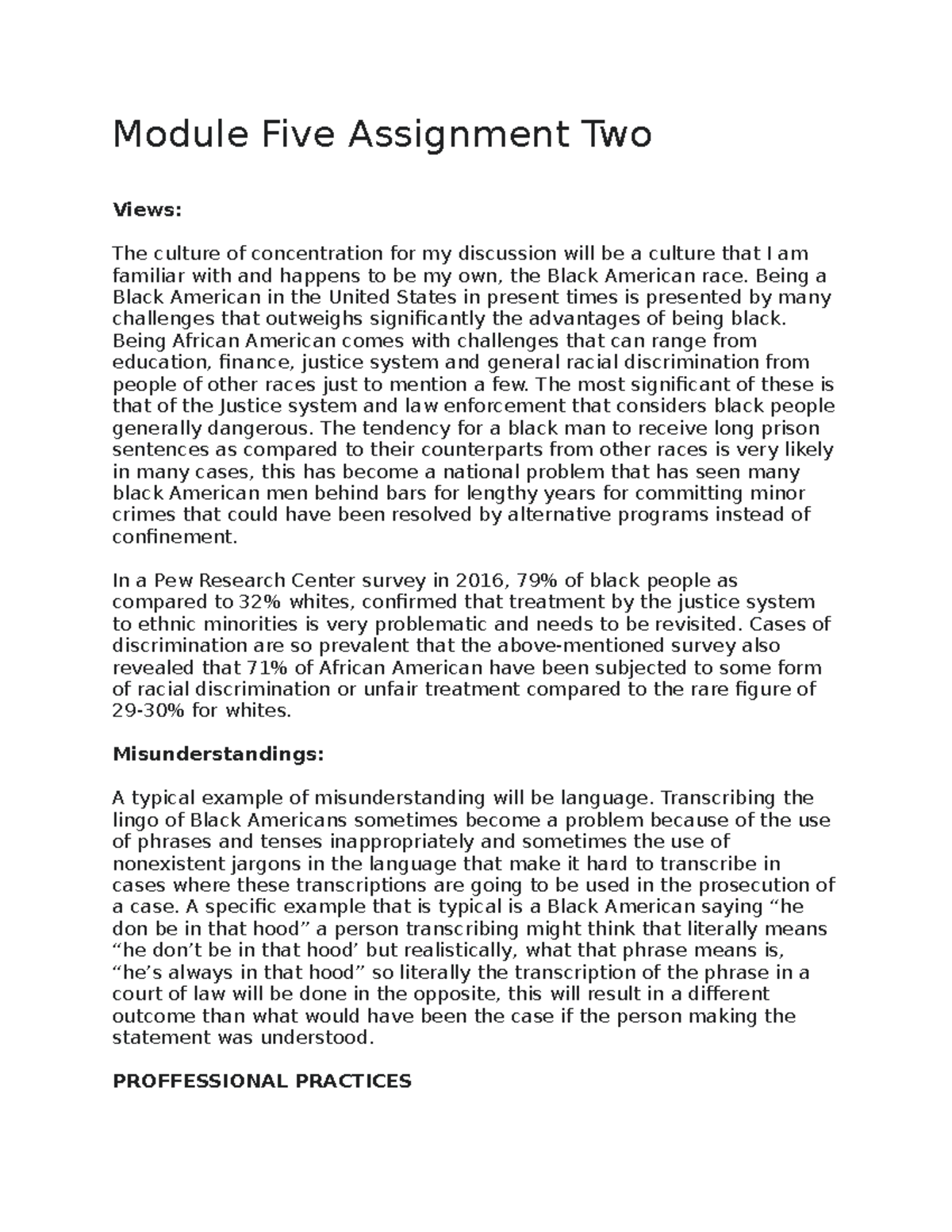 Module Five Assignment Two e - Module Five Assignment Two Views: The ...