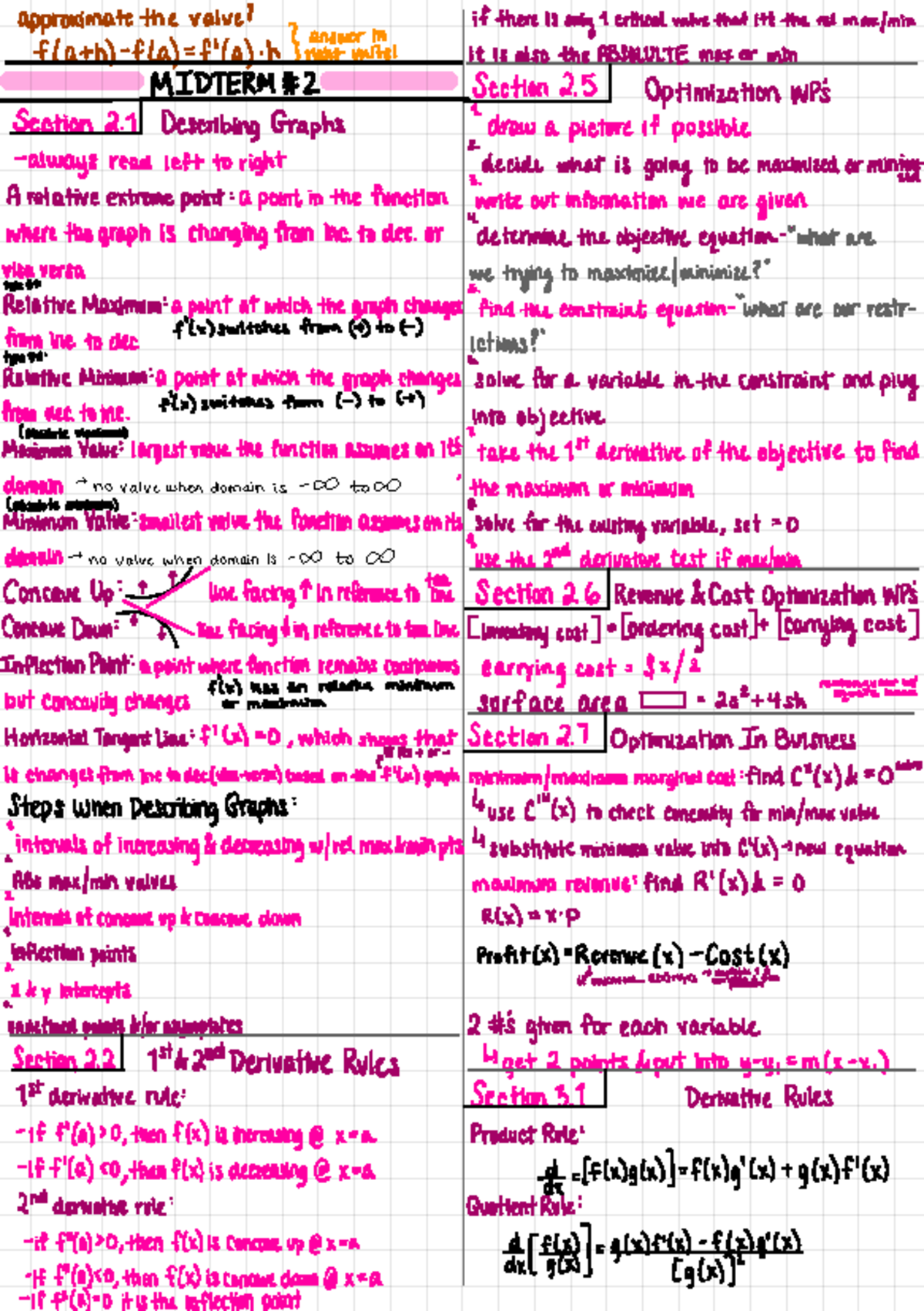 MTH 123 - Professor Stephan Math Notes - MTH 121 - Studocu