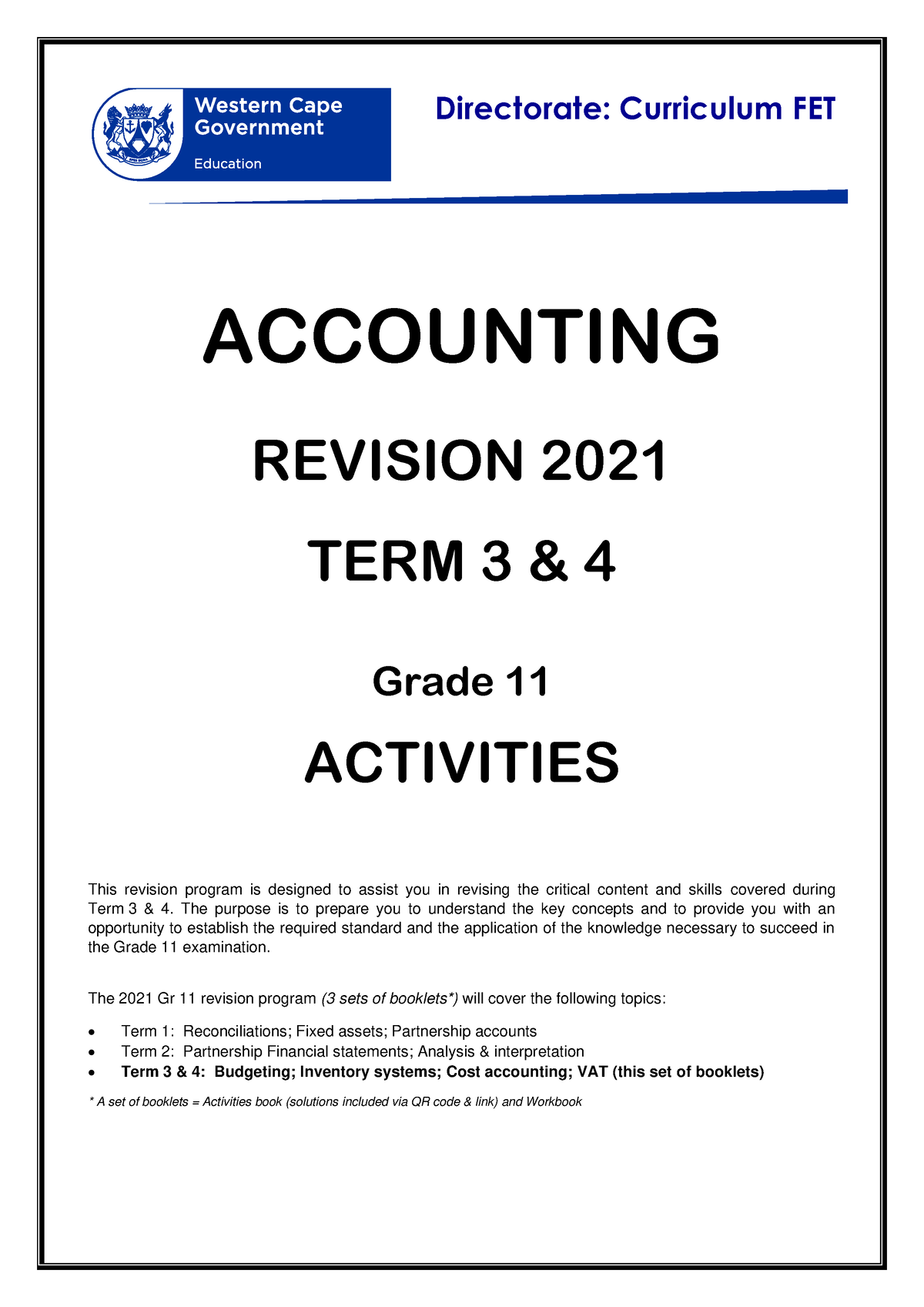 accounting assignment grade 11 term 3