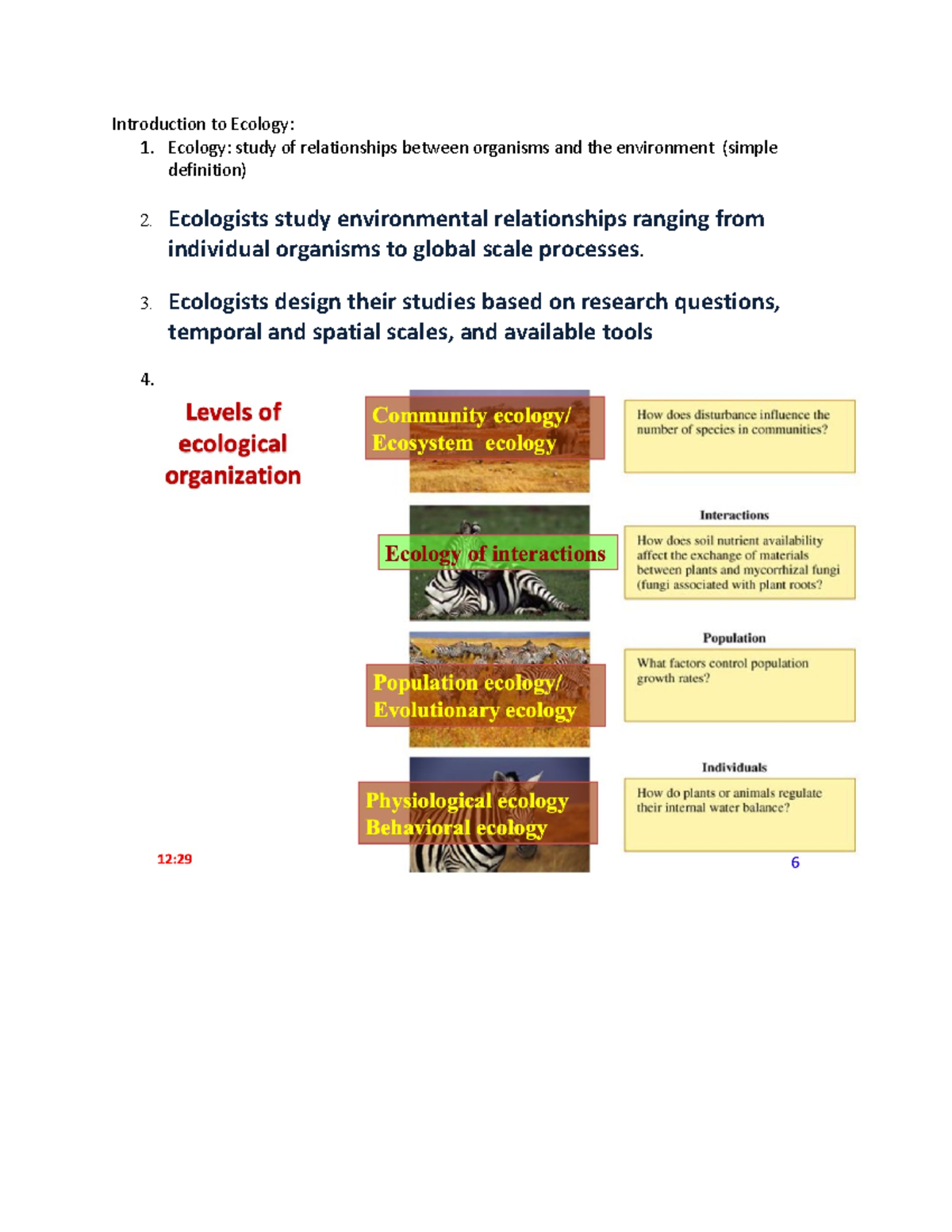 Introduction To Ecology Ecology Study Of Relationships Between Introduction To Ecology Ecology Study Of Relationships Between