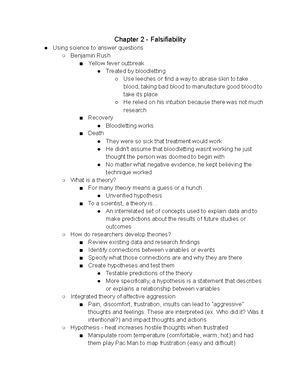 Chapter 4 - Operationism - Chapter 4 - Operationism Operationism Many ...