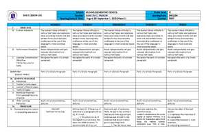 DLL Mapeh 4 Q1 W1 - daily lesson plan for grade 4 - DAILY LESSON LOG ...