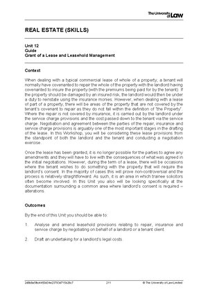 Dispute Resolution – Unit 8 – Case and Cost Management - Dispute ...