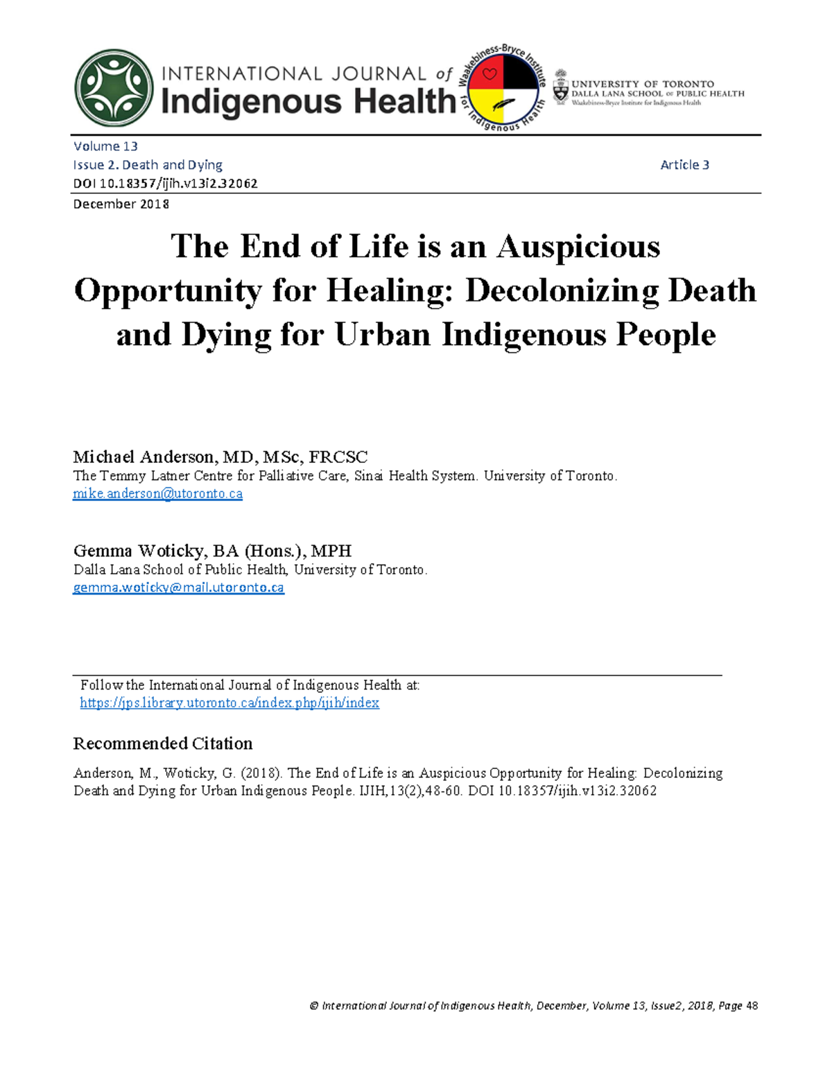 Anderson+V+13+2+Article+3 - Volume 13 Issue 2. Death and Dying Article ...
