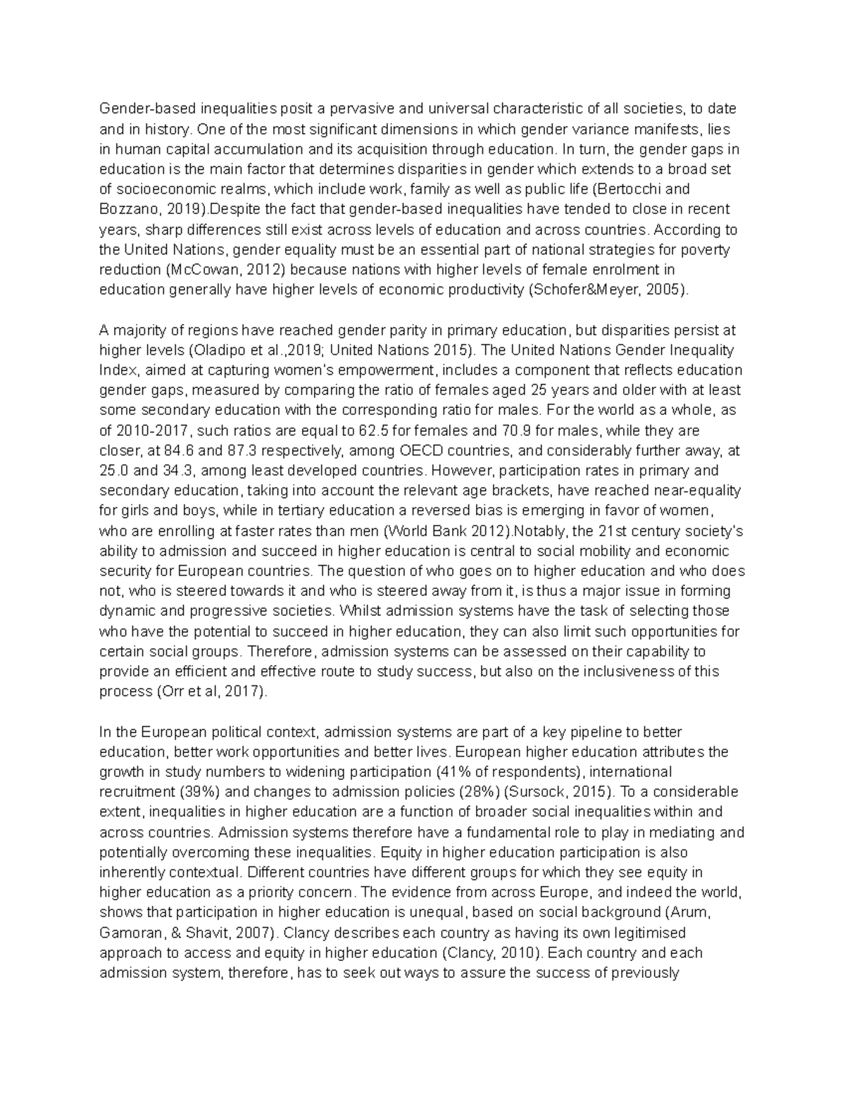 Influence of Institutional Gender Management Practice on Education ...