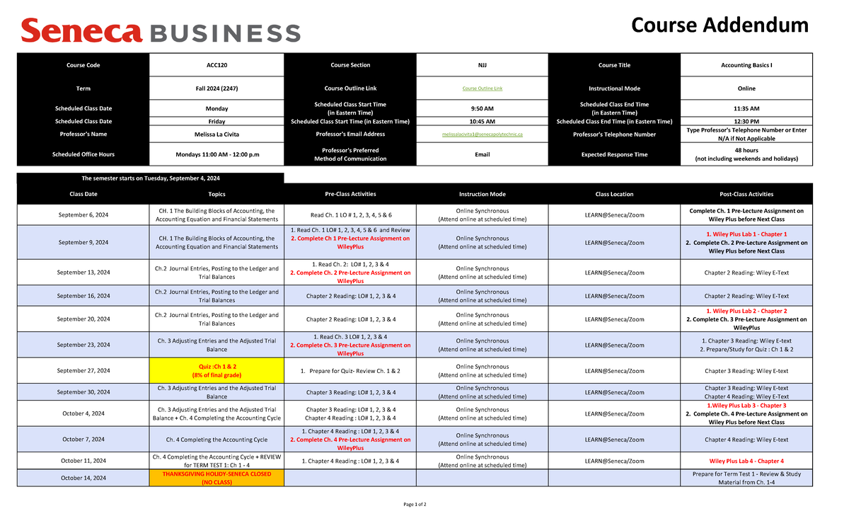 ACC120 NJJ Addendum 2247 - Course Addendum Course Code ACC120 Course ...