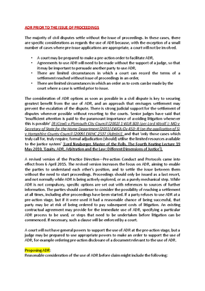 ADR - Lower Second Formative Assessment Example - LA3011 - Studocu