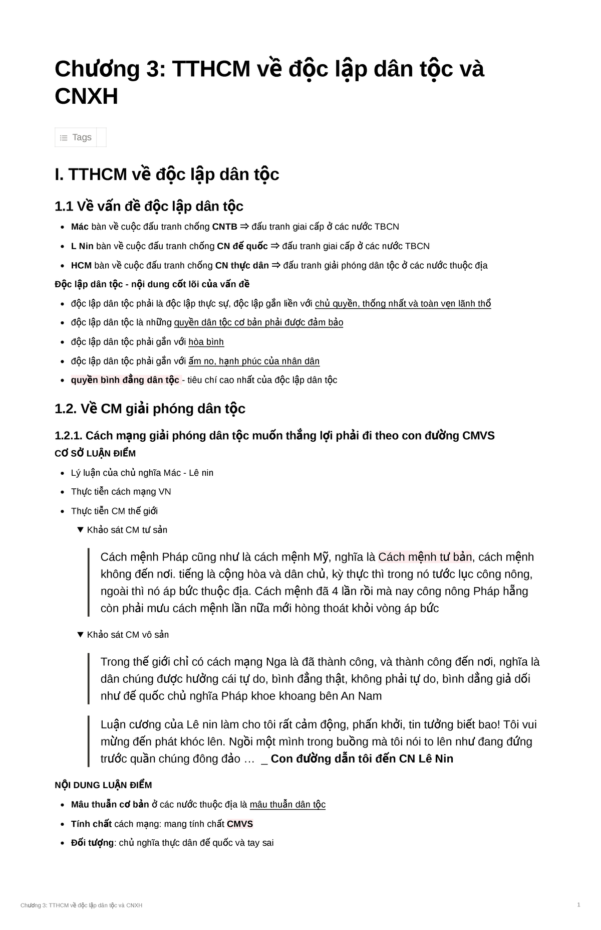 Chuong 3 TTHCM Về độc Lập Dân Tộc Và CNXH - Chương 3: TTHCM Về độc Lập ...