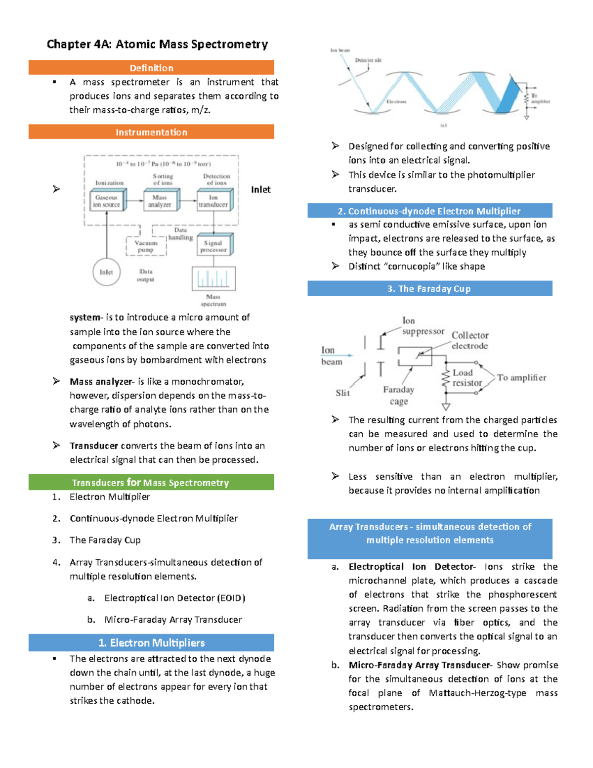 Chapter 4 Atomic Absorption Spectroscopy Chapter 4A Atomic Mass