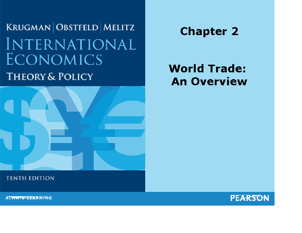 Krugman 10e- Ch 2 - Chapter 2 World Trade: An Overview Preview Largest ...